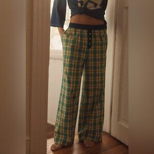 NWT Size M - Anthropologie 100% Cotton Flannel Boxer Trousers (NWT US$68)